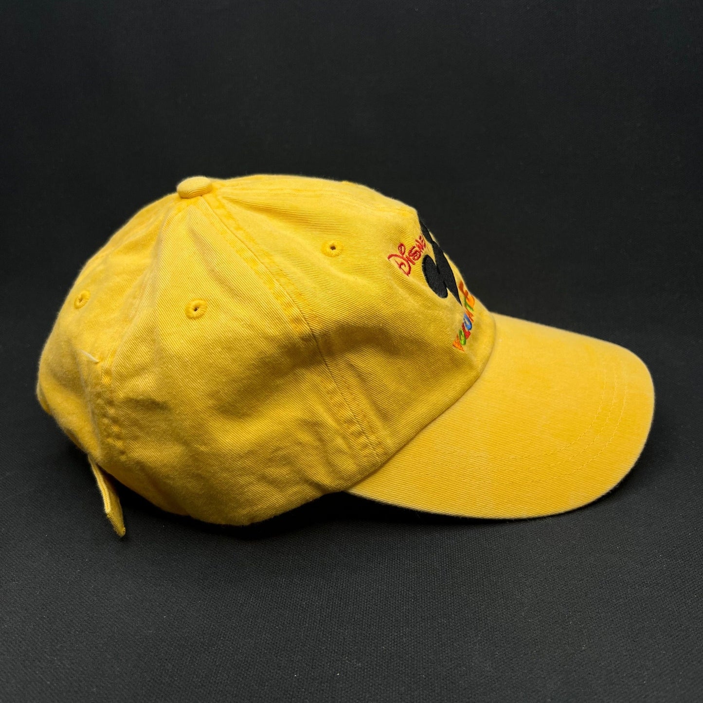 Disney VoluntEARS Strapback Hat Mickey Volunteer Staff Cap Yellow