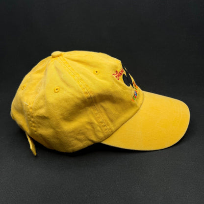 Disney VoluntEARS Strapback Hat Mickey Volunteer Staff Cap Yellow
