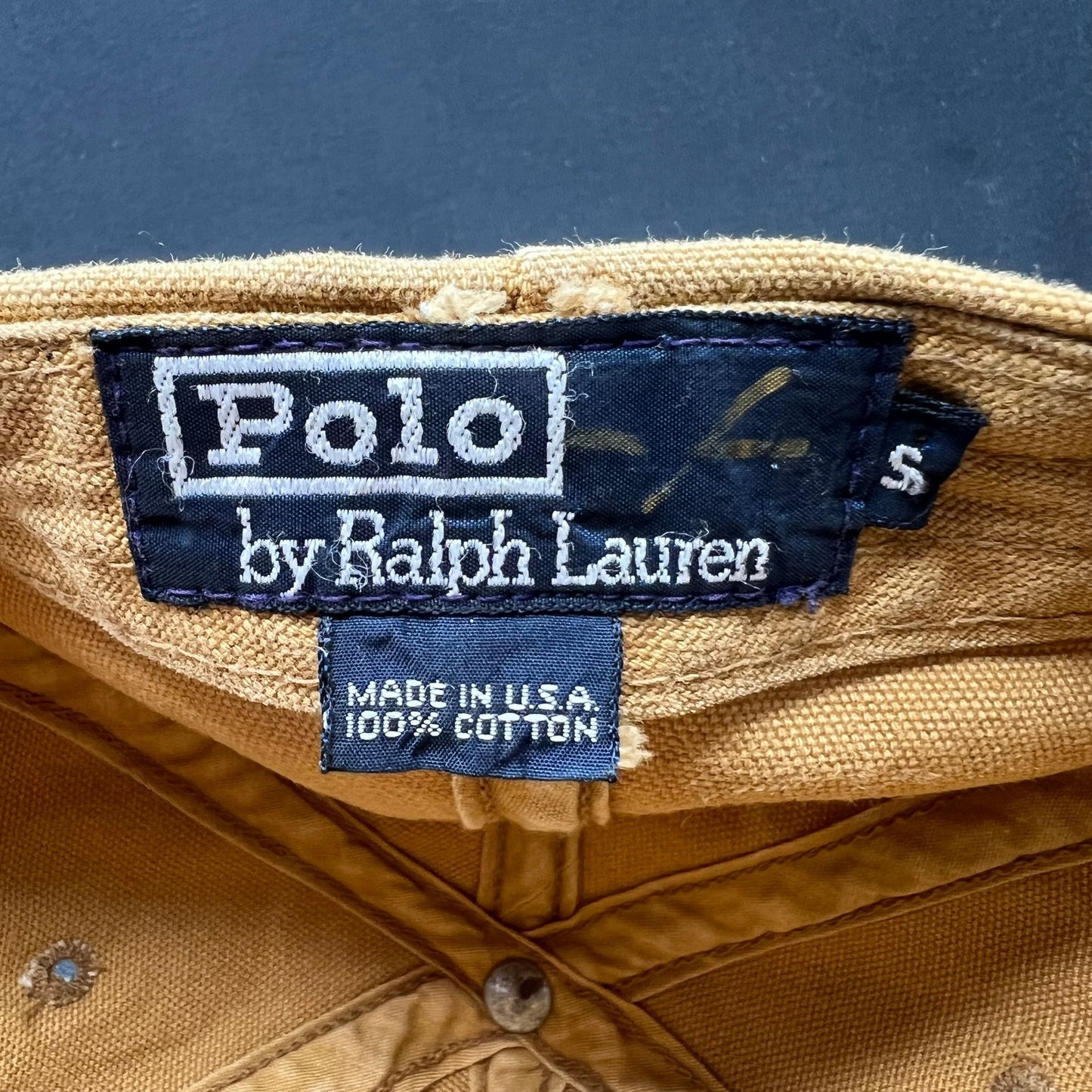 Vintage Polo Ralph Lauren Sportsman Deer Patch USA Hat Sz S