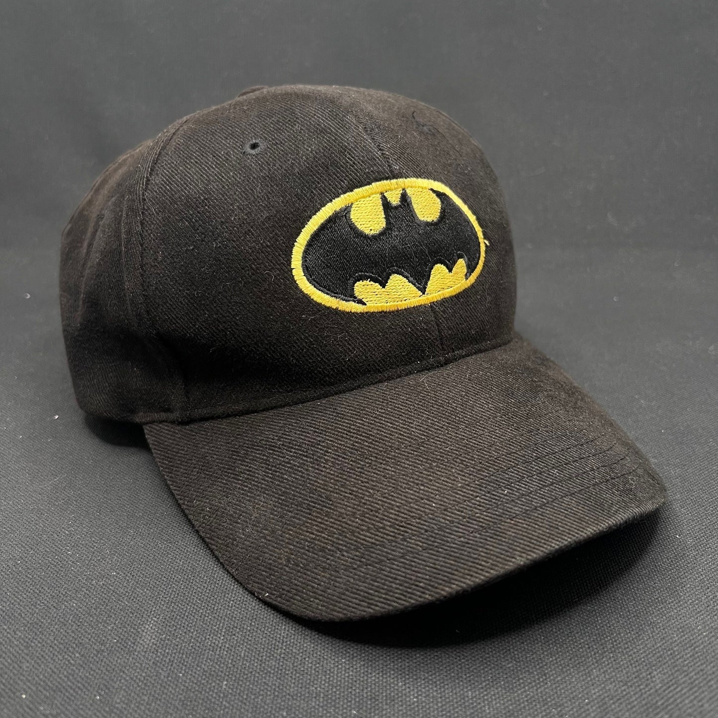 Vintage Batman Warner Bros Strapback Hat Black Logo Cap