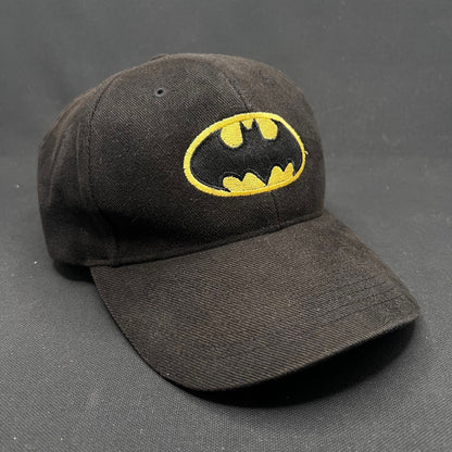 Vintage Batman Warner Bros Strapback Hat Black Logo Cap