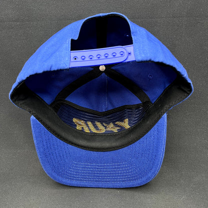Your Multimedia YOUR Snapback Hat Blue Gold Promotional Cap