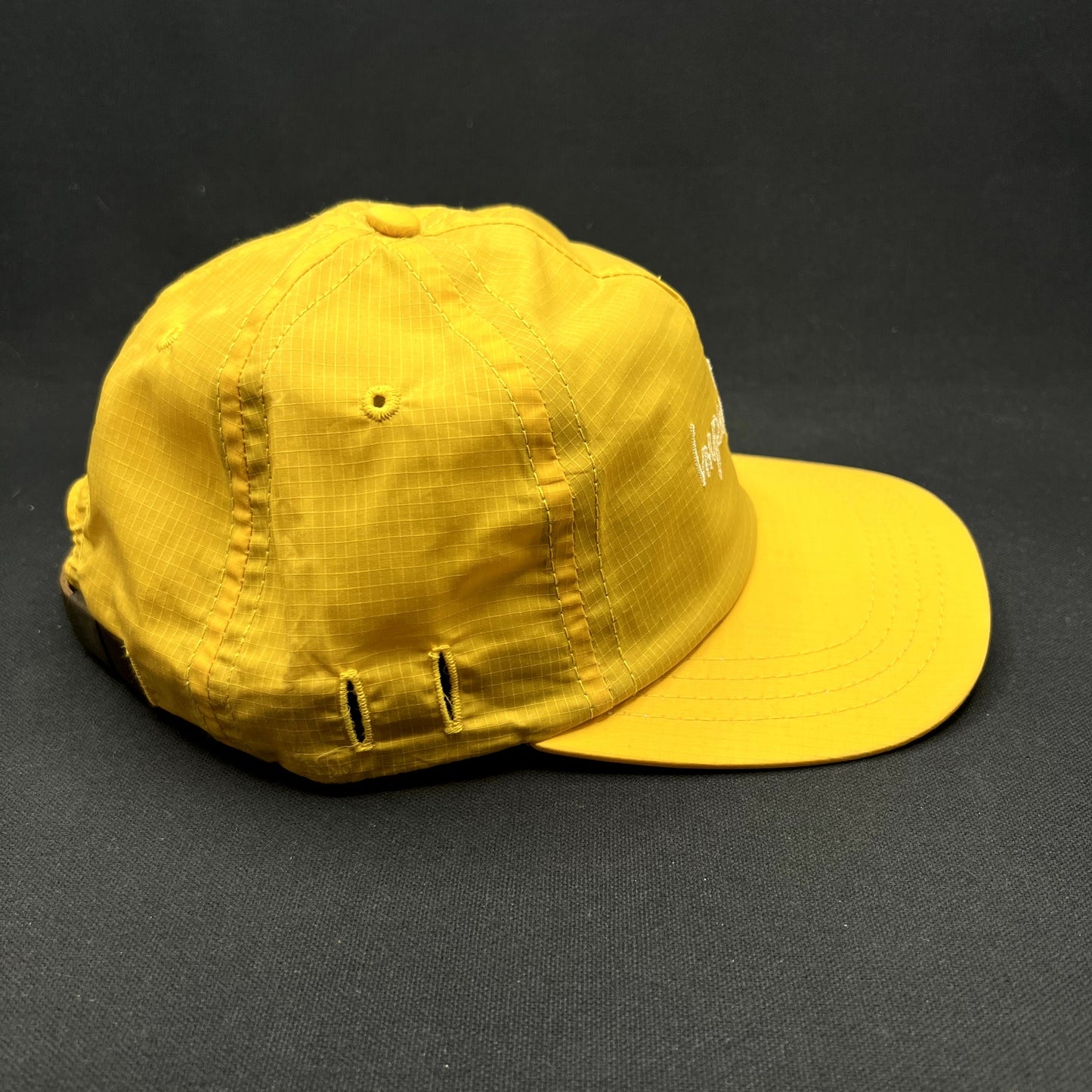 Imperfects Ripstop Strapback Hat Yellow Outdoor Camp Cap USA Made