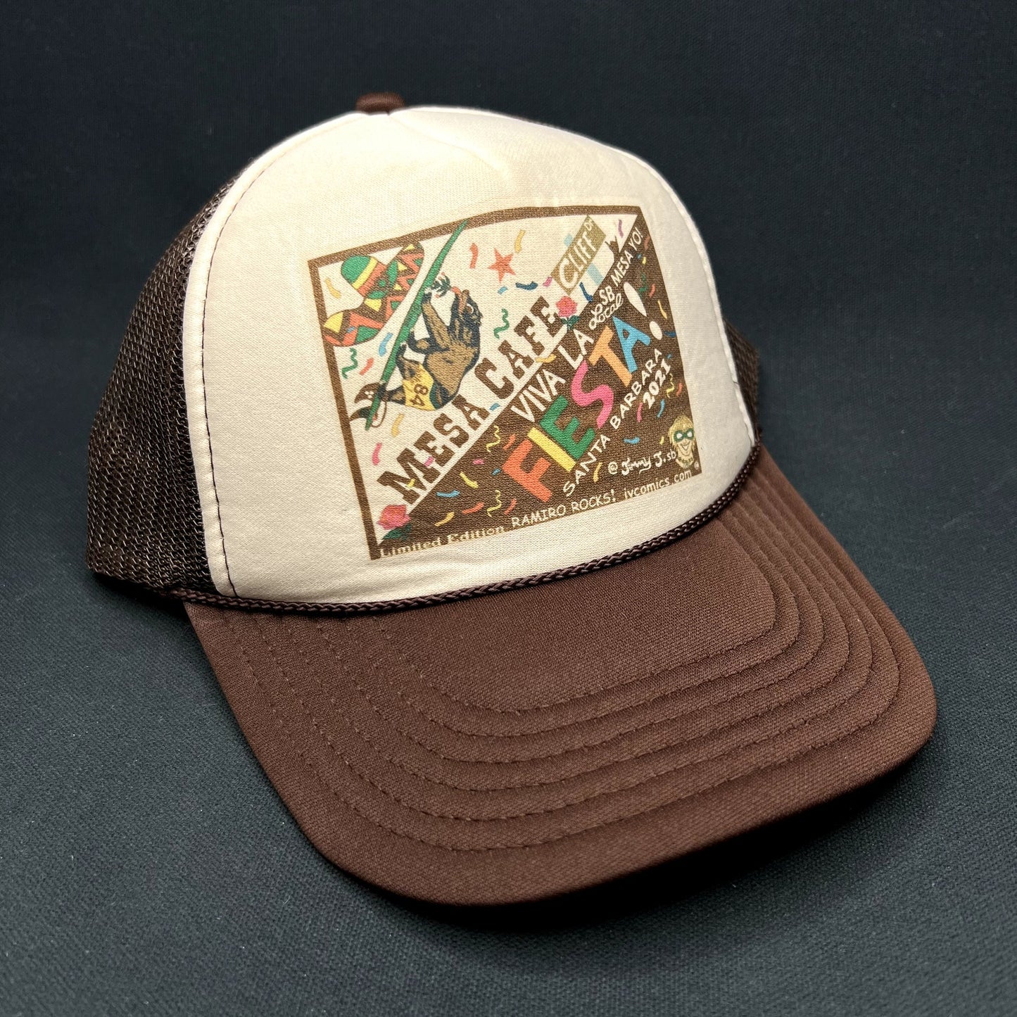 Mesa Cafe Santa Barbara Fiesta 2021 Trucker Snapback Hat SoCal