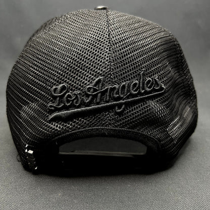 Los Angeles Dodgers 2020 World Series Blackout Trucker Snapback Hat