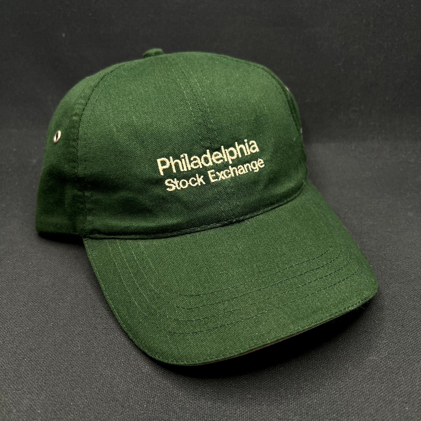 Vintage Philadelphia Stock Exchange Strapback Hat HeadShots by KC Caps Green