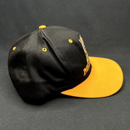 Vintage University of Missouri Mizzou Tigers Snapback Hat Black Yellow 90s