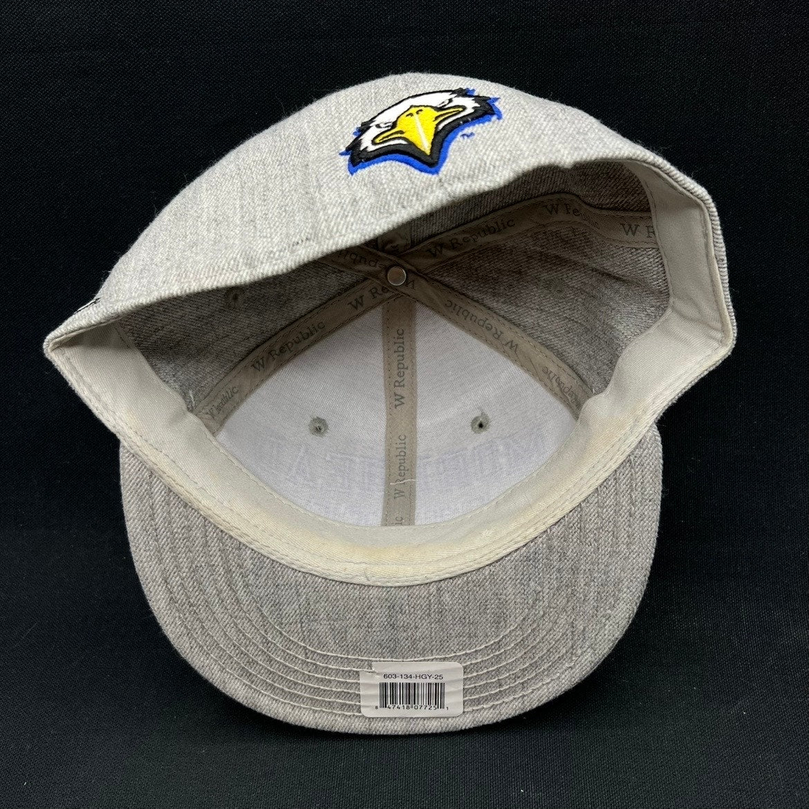 Morehead State Eagles Fitted Hat 7 1/4 Gray Blue W Republic Cap