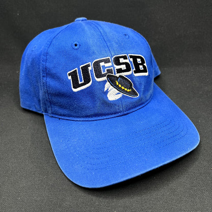 Vintage UCSB Gauchos Strapback Hat Blue Sportsman University Cap