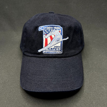 Vintage Chevy Truck Aspen Winternational 2002 Strapback Hat Karbon