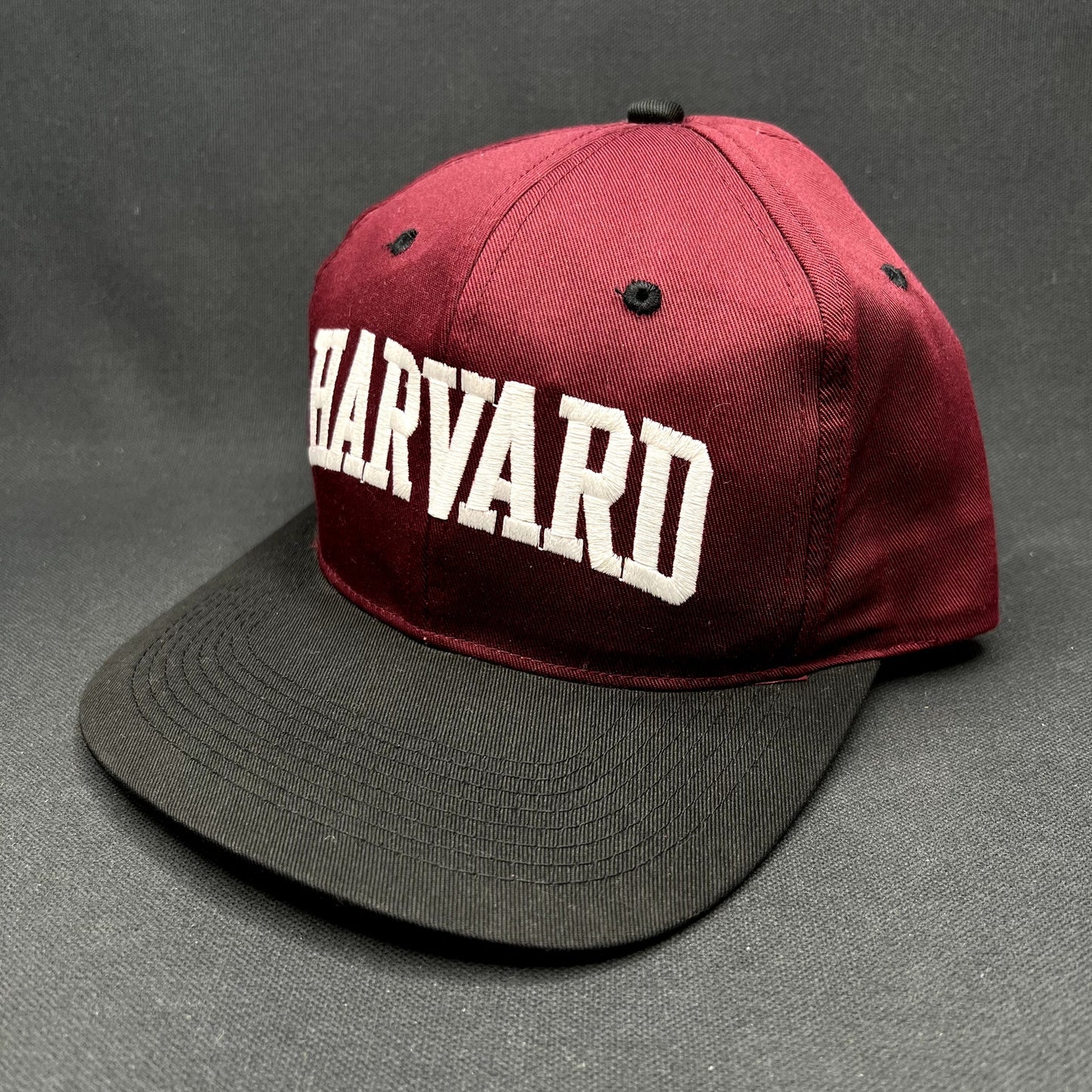 Vintage Harvard Snapback Hat Collegiate Licensed Wool Blend
