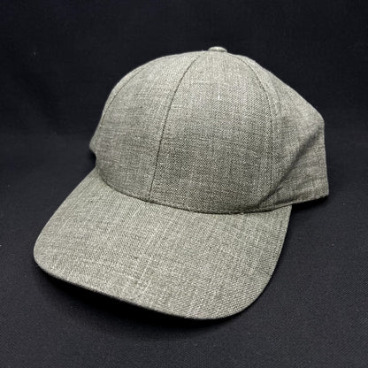 Angelico Italian Linen Strapback Cap Sage Green Made in Italy Luxury Hat