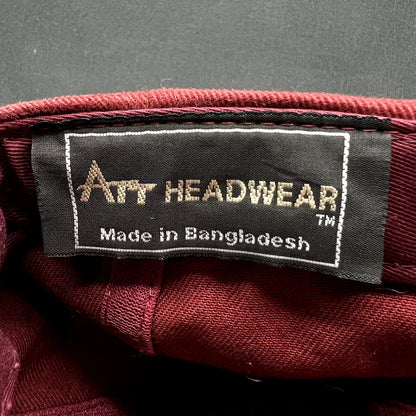 Vintage Hennessy Cognac Strapback Hat Burgundy Dad Cap Art Headwear