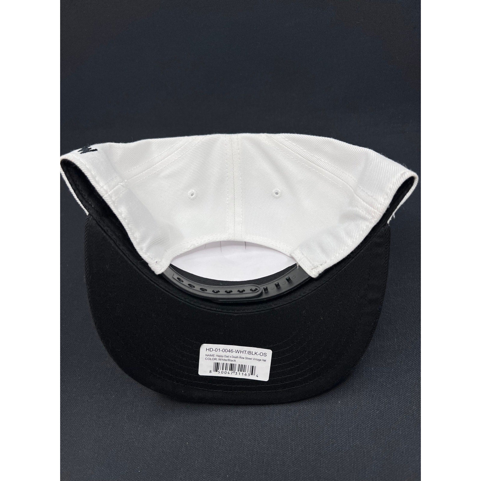 Happy Dad Hard Seltzer Hat x Death Row Records Street White & Black Snapback