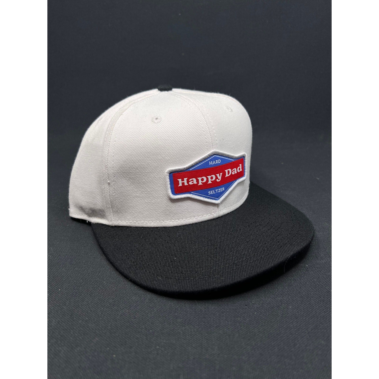 Happy Dad Hard Seltzer Hat x Death Row Records Street White & Black Snapback