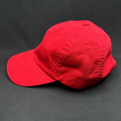 Vintage Polo Ralph Lauren Red Strapback Pony Hat Cap Classic Cotton