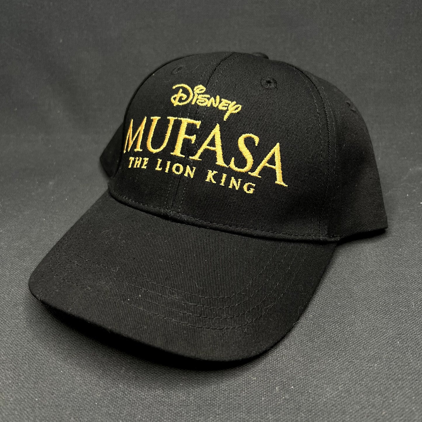 Disney Mufasa The Lion King 2024 Promo Strapback Hat Black Cap