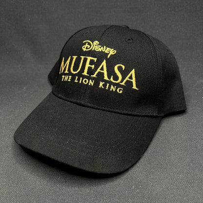 Disney Mufasa The Lion King 2024 Promo Strapback Hat Black Cap