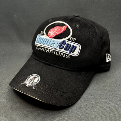 Vintage 2002 Detroit Red Wings Stanley Cup Champions New Era Strapback Hat NHL