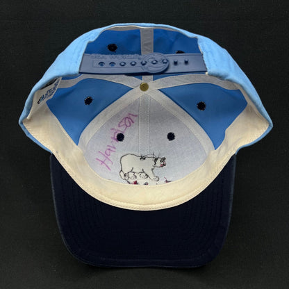 Vintage SeaWorld Polar Bear Snapback Blue Strapback Hat USA Theme Park