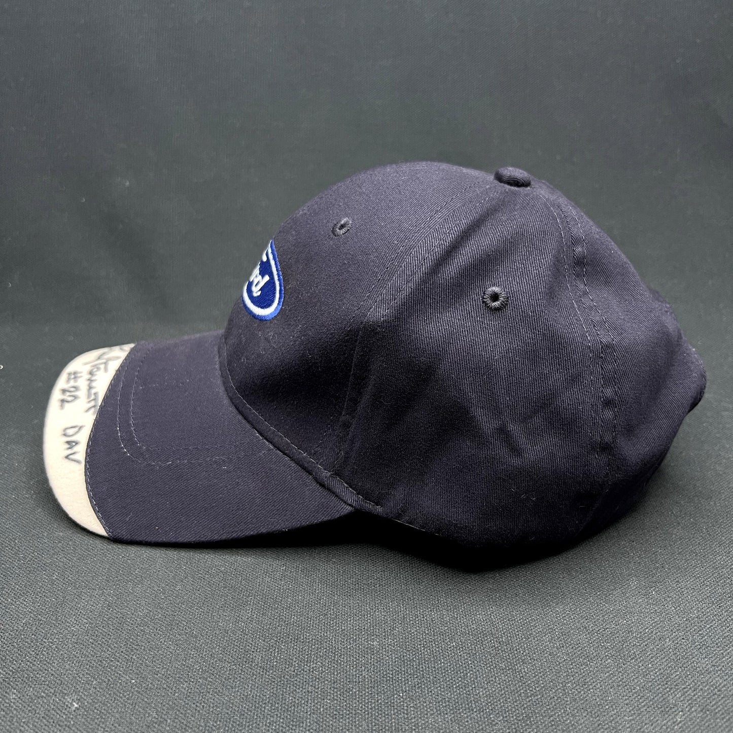 Ford Oval Logo Strapback Hat Signed #22 DAV Cap America