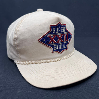 Vintage Super Bowl XXII Snapback Hat Ya-Hopi Headwear NFL 1988