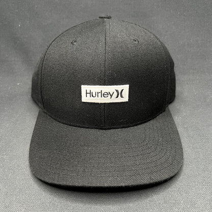 Hurley Black Snapback Hat Yupoong The Classics Surf Skate Streetwear