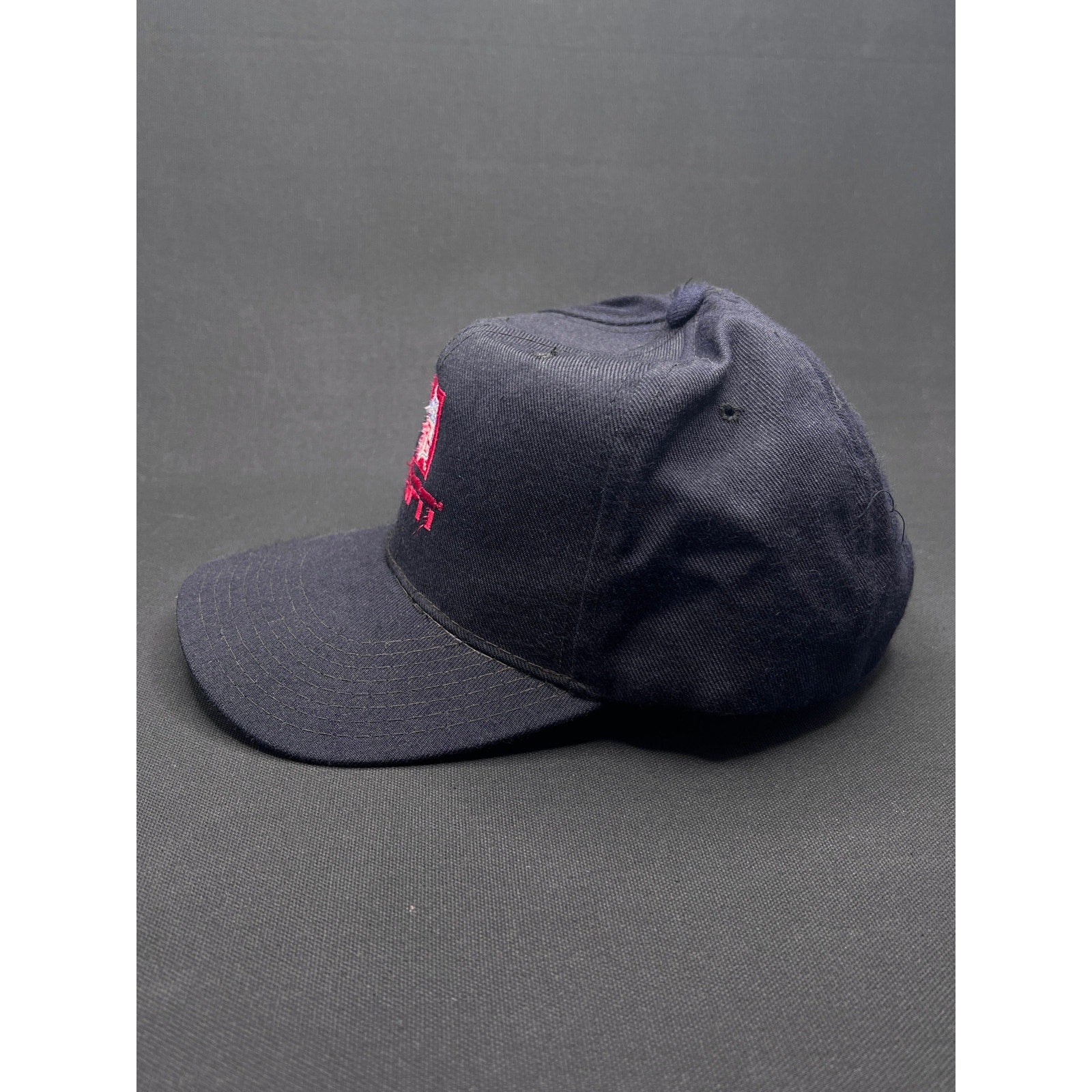 Vintage 1990s NFL ESPN Snapback Hat – Yupoong Serge Cap (Navy/Green Under)