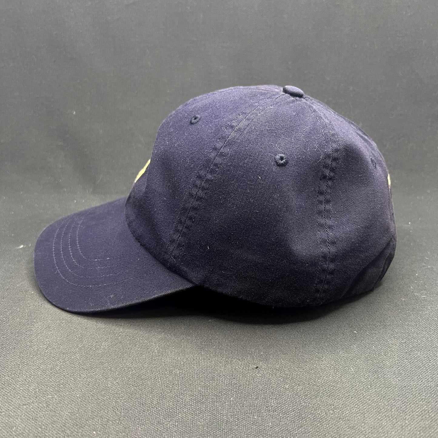Polo Ralph Lauren Navy Cotton Chino Strapback Hat Yellow Pony Adjustable Cap