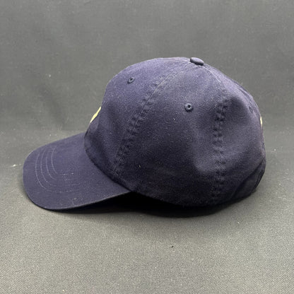 Polo Ralph Lauren Navy Cotton Chino Strapback Hat Yellow Pony Adjustable Cap