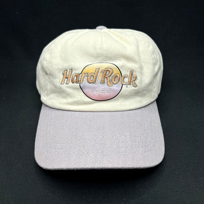 Hard Rock Cafe Pastel Logo Strapback Hat Rubi Cream Lavender Adjustable Cap