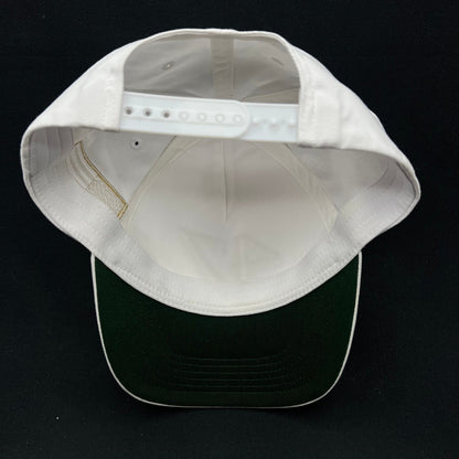 Charlie Kirk “47” Gold Embroidered Snapback Hat White