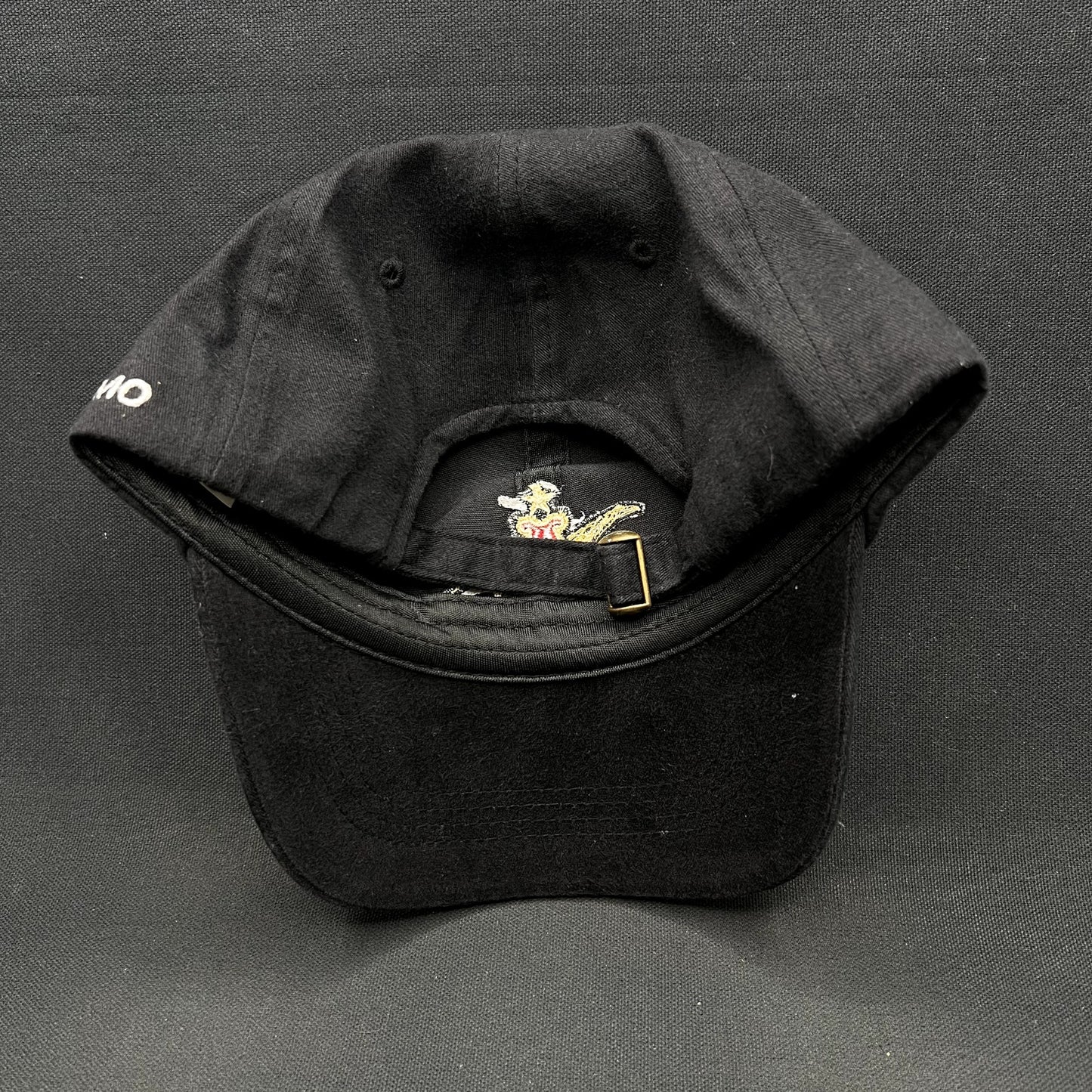 Anheuser-Busch A Eagle Logo Strapback Hat Black Embroidered Beer Brewery Cap