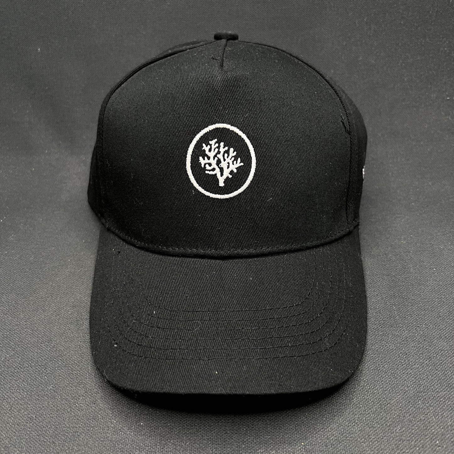 Coral Gardeners Strapback Hat Black Conservation Ocean Reef Cap