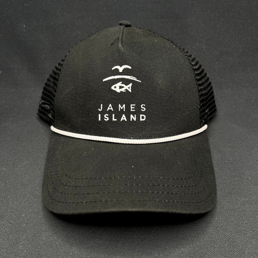 James Island Discovery Collection Snapback Trucker Hat Black