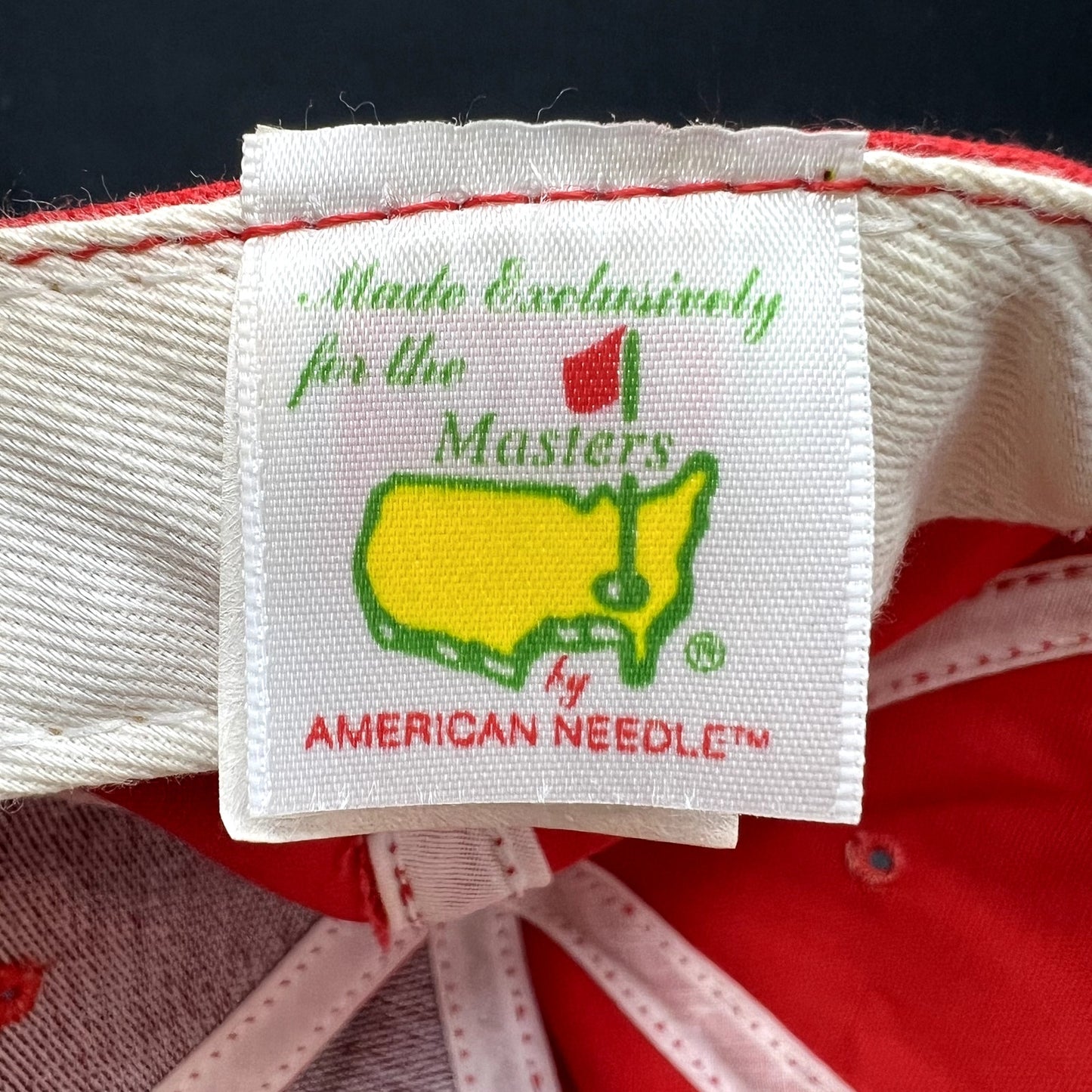 Vintage Masters Augusta National American Needle Strapback Hat USA