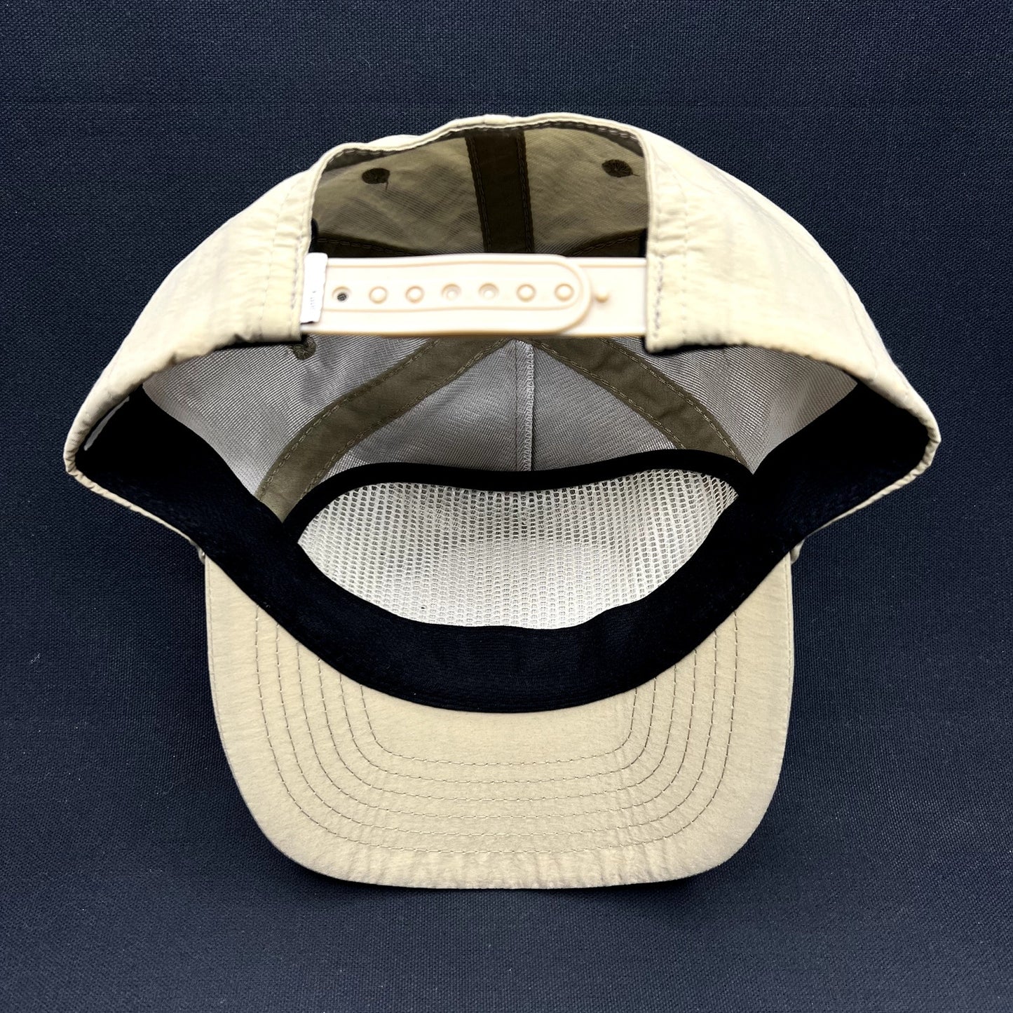 Vuori Investment In Happiness Snapback Hat Beige Nylon Cap