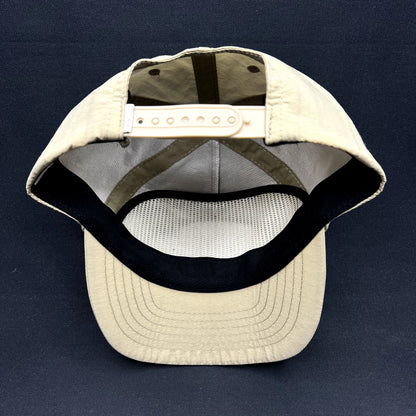 Vuori Investment In Happiness Snapback Hat Beige Nylon Cap