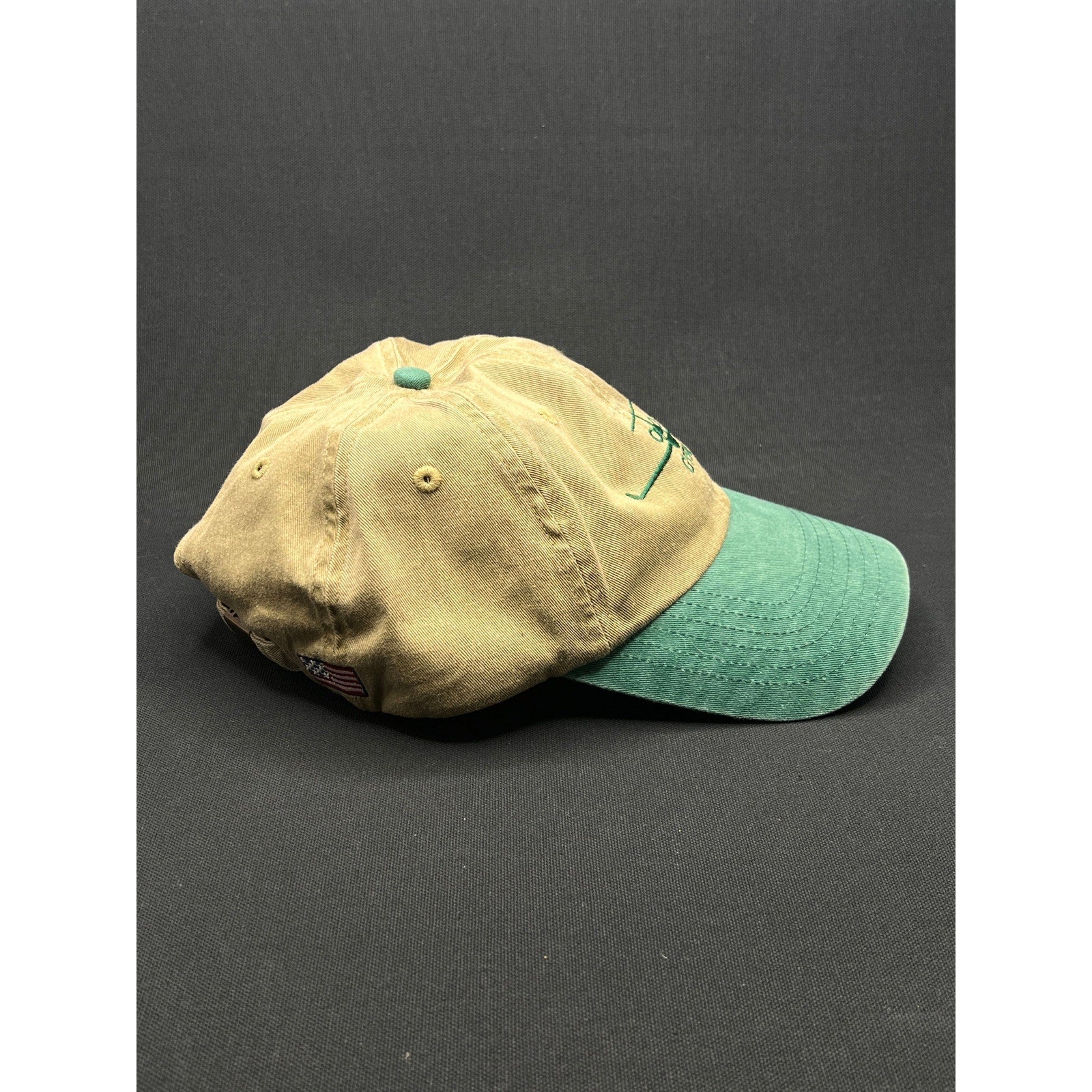 Gulfstream G550 Aspen Hat – Vintage Khaki & Green Dad Cap Private Jet Aviation