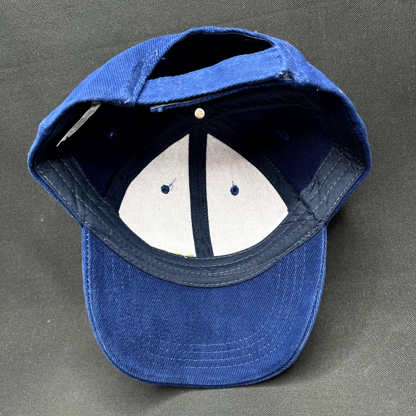 Vintage Brugal Rum Strapback Hat Blue Embroidered Liquor Promo Cap