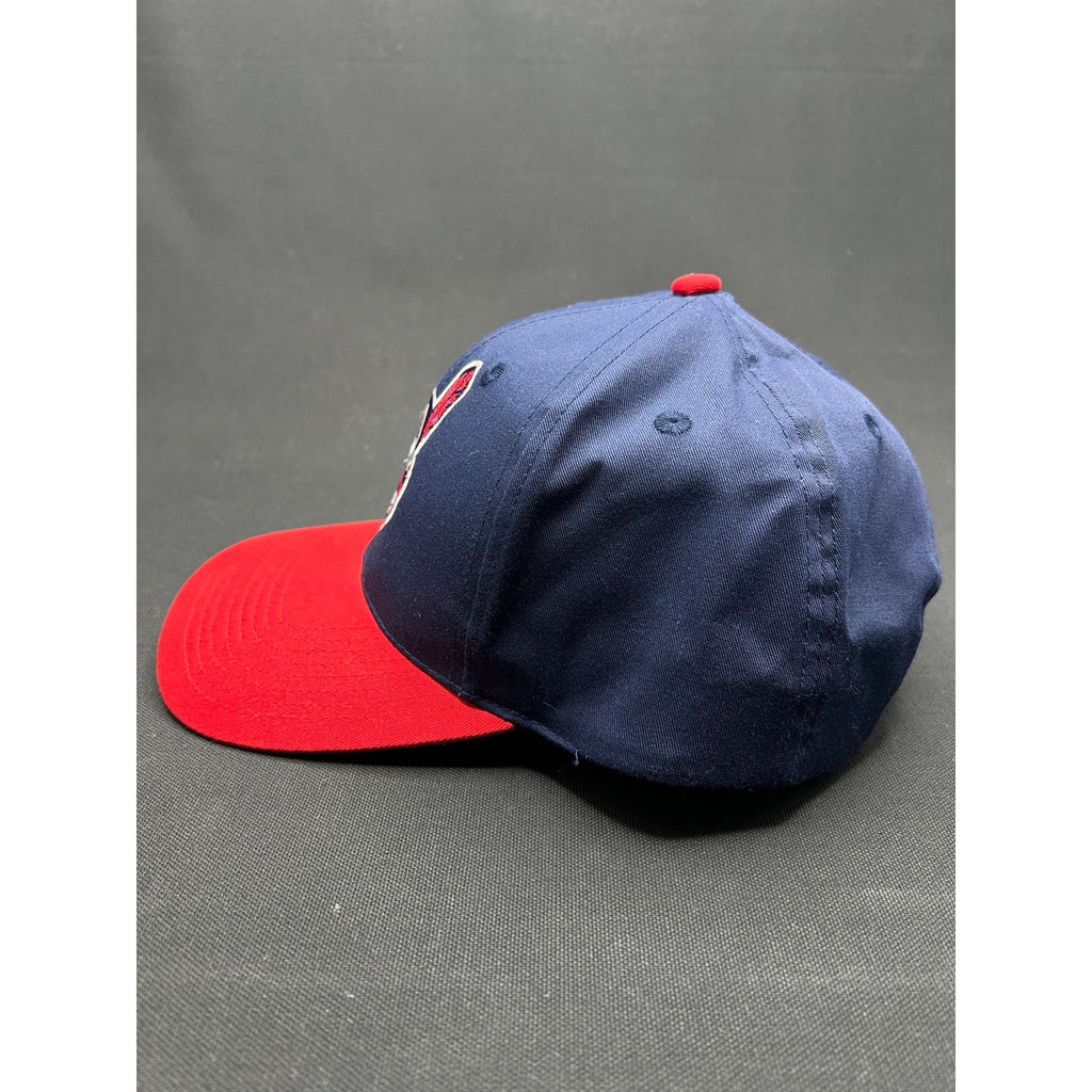 Vintage 90s Cleveland Indians Snapback Hat Twins Enterprise MLB Taiwan
