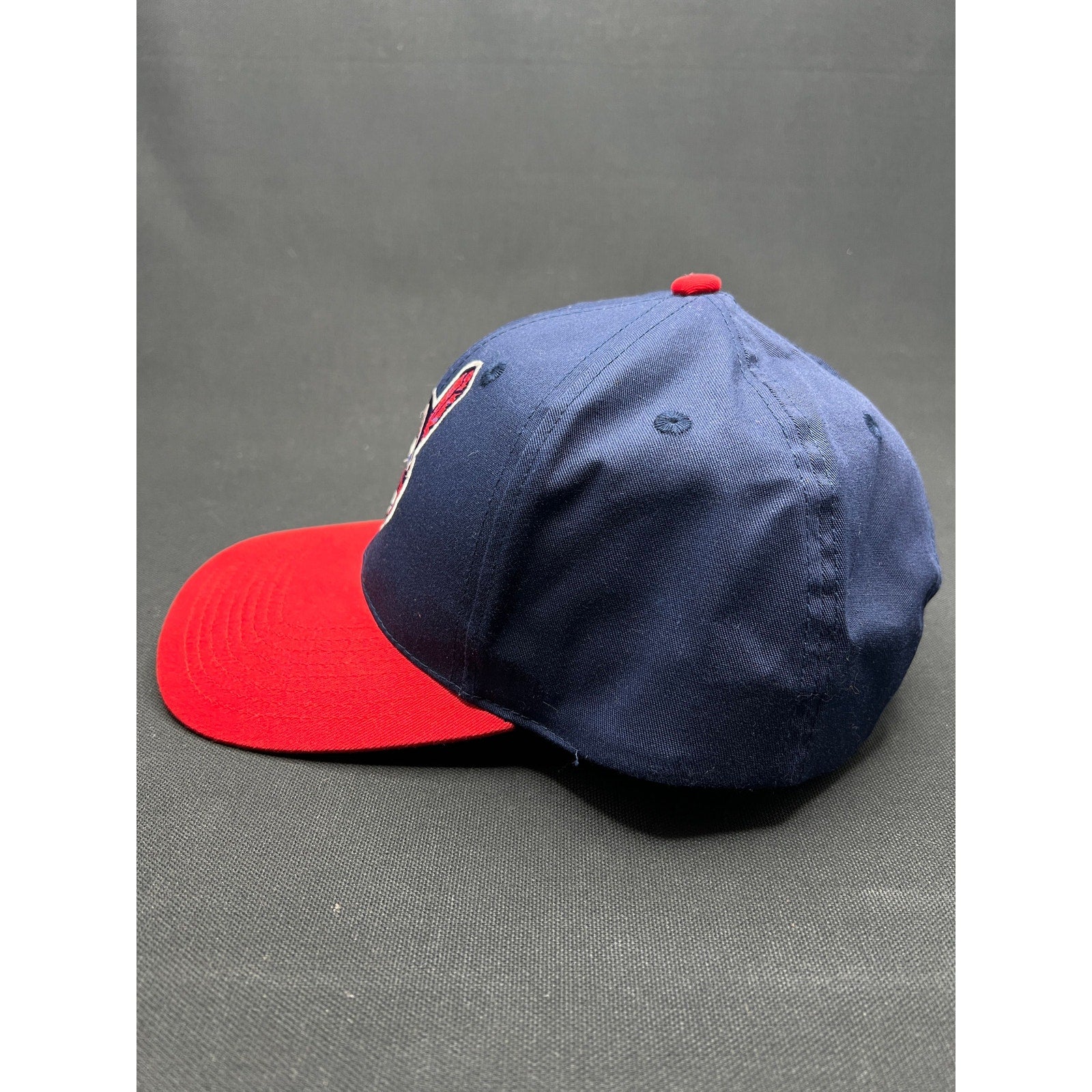Vintage 90s Cleveland Indians Snapback Hat Twins Enterprise MLB Taiwan