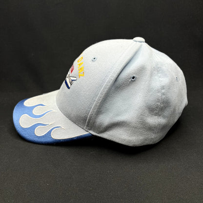 Vintage Margie Danz N5931M Airplane Flame Strapback Hat Magic Headwear