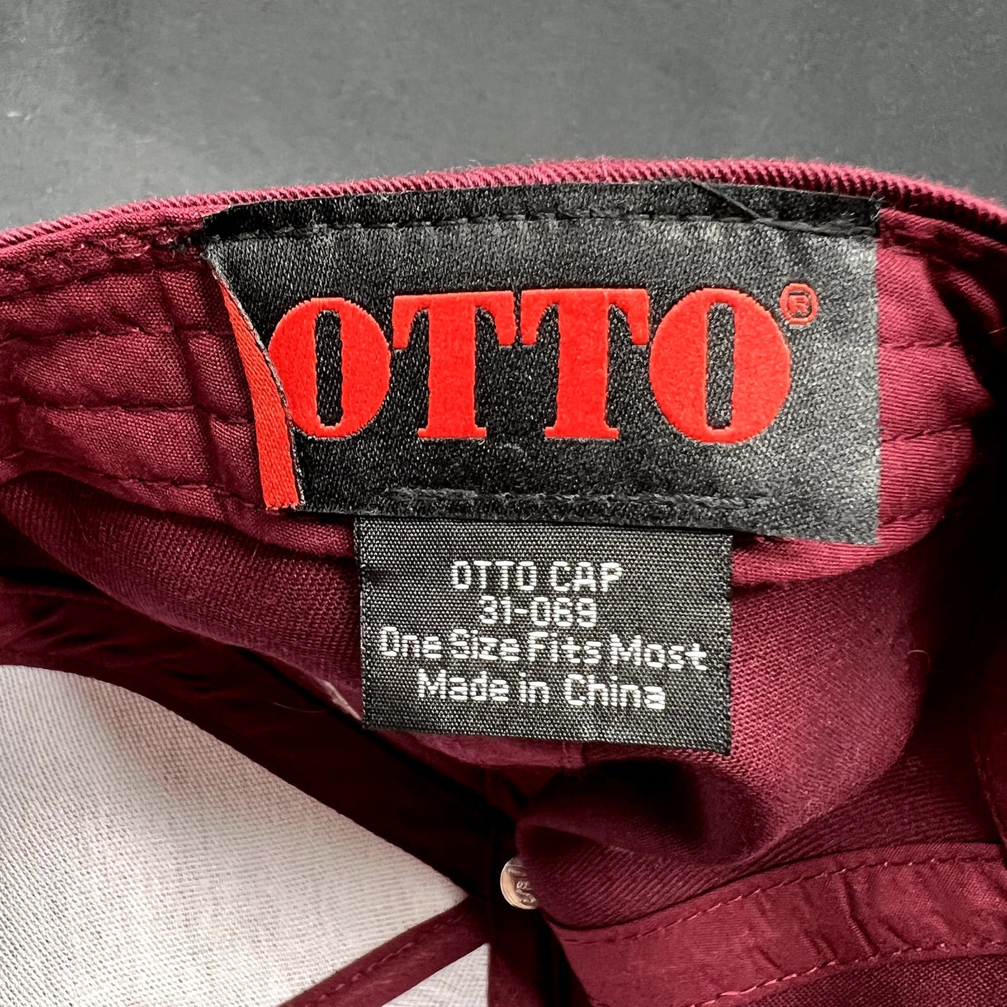Vintage Santoro’s Since 1956 Snapback Hat Burgundy Otto Cap