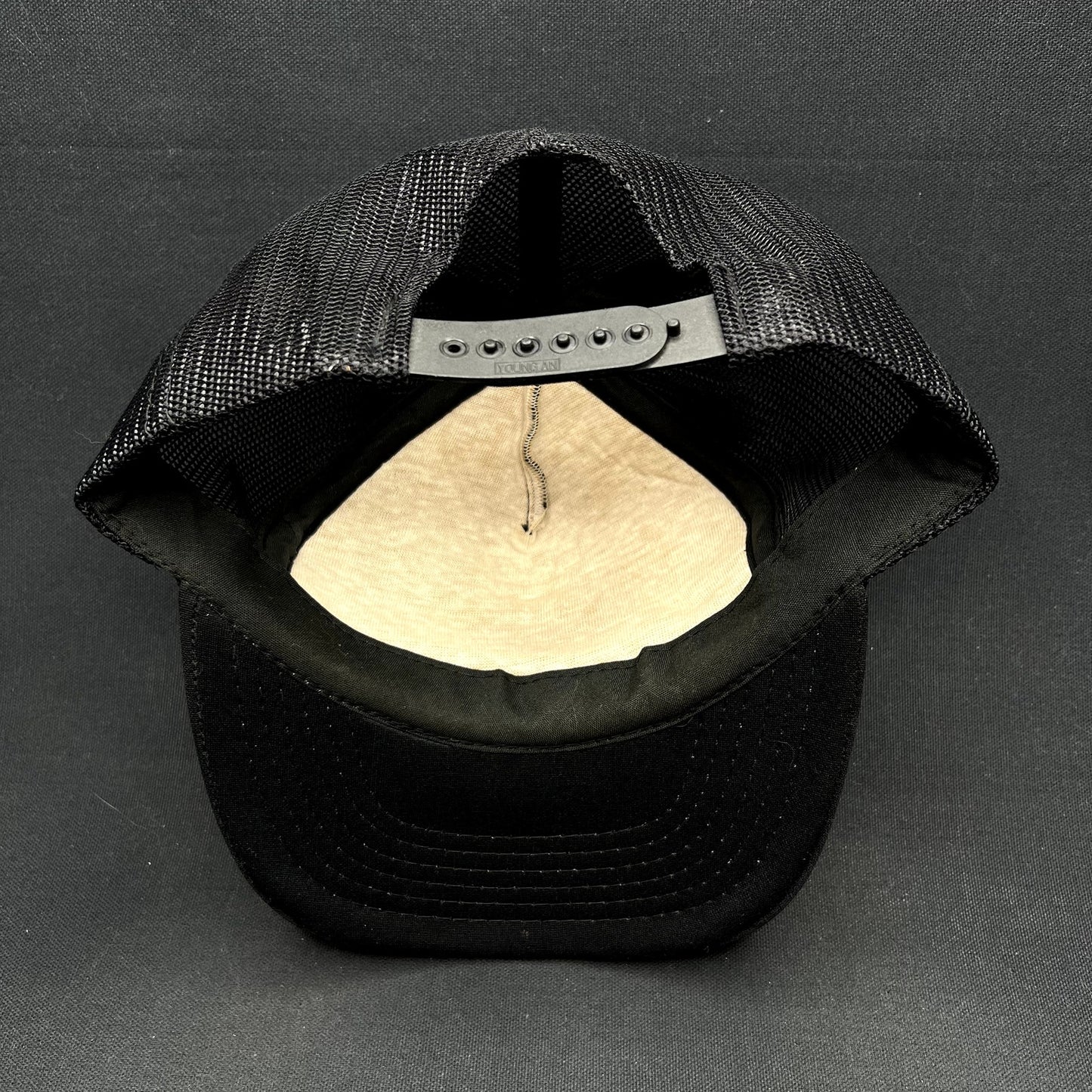 Vintage Miami Vice Black Mesh Snapback Trucker Hat Made in Korea
