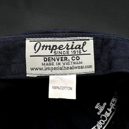 Vintage Jaeger-LeCoultre Luxury Watch Brand Strapback Hat Imperial Headwear Navy