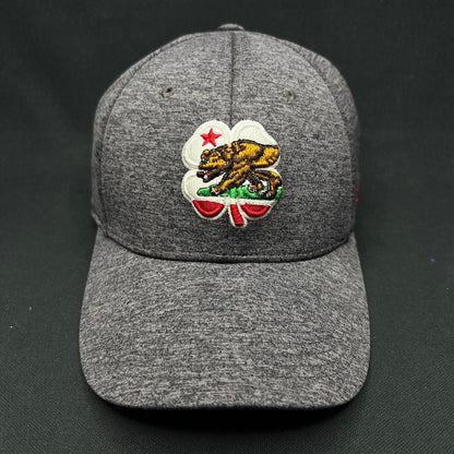 Black Clover California Bear Clover Hat Memory Fit Gray Golf Cap