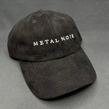 Metal Noir Strapback Hat Black Minimal Designer Jewelry Brand