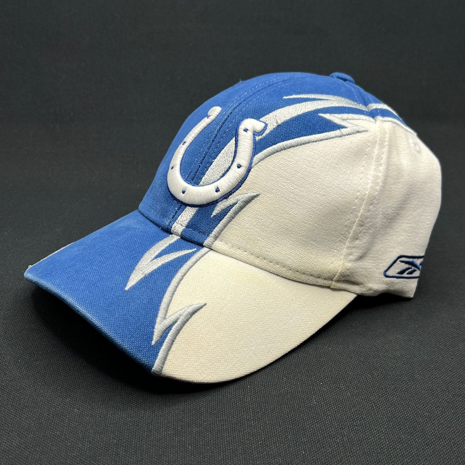 Vintage Indianapolis Colts Reebok NFL Hat Blue White Early 2000s Strapback