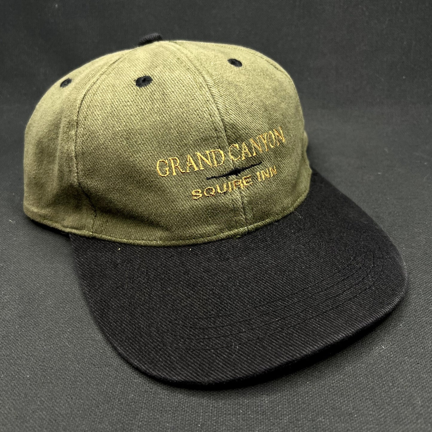 Vintage Grand Canyon Squire Inn Strapback Hat EMI Leather Strap Arizona